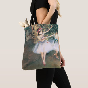 Två dansare på en scen av Edgar Degas, Vintage Art Tygkasse
