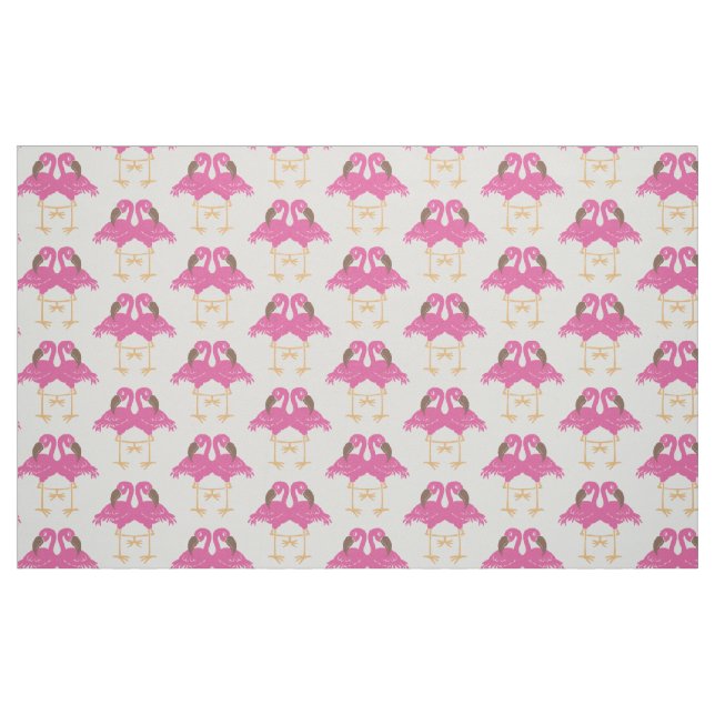 Två dansflamingos tyg (Fat Quarter)