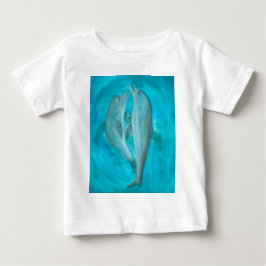 Två delfiner som spelar upp Vild och är fria i hav T Shirt