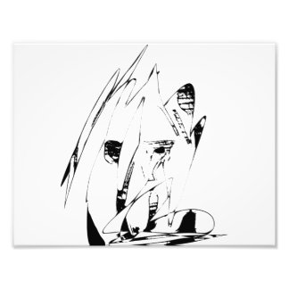 Två digitala konturutskrifter fototryck