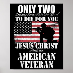Två dog för dig Jesus och den amerikanska veterane Poster