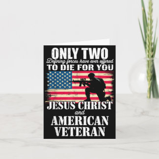 Två dog för Jesus och amerikansk veteranminnesmärk Kort