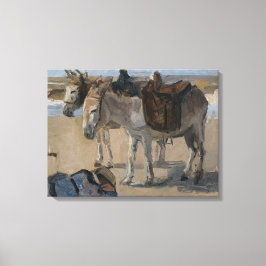 Två Donkey (av Isaac Israels) Canvastryck