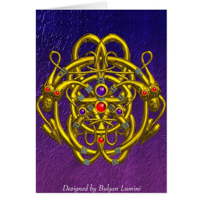 TVÅ DRAGONER HÄLSNINGSKORT (Framsidan)