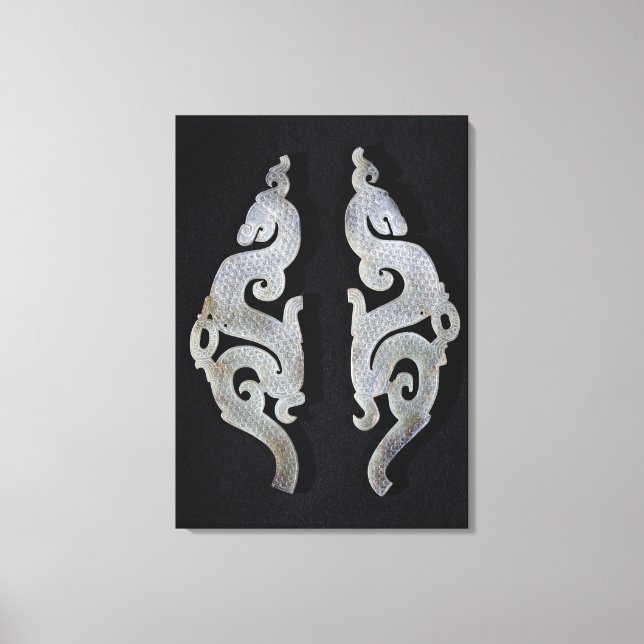 Två Dragons, c.475-221 BC Canvastryck (Framsida)