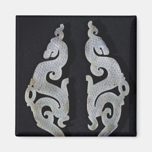 Två Dragons, c.475-221 BC Magnet (Framsidan)