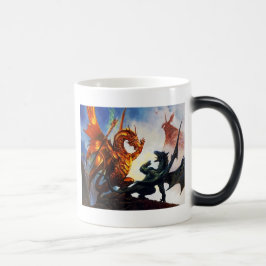 Två drakar på en mugg