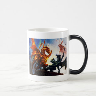 Två drakar på en mugg