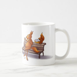 Två ekorrar kaffemugg