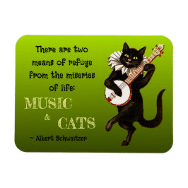 Två Elak av Refuge Music Cats Schweitzer Magnet