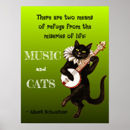 Två Elak av Refuge Music Cats Schweitzer Poster