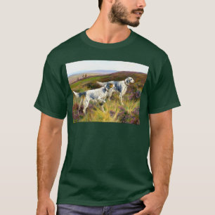 Två engelska Setters i ett fält - Arthur Wardle T Shirt