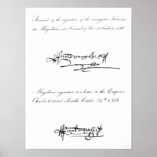 Två exempel på Namnteckning Poster (Framsidan)