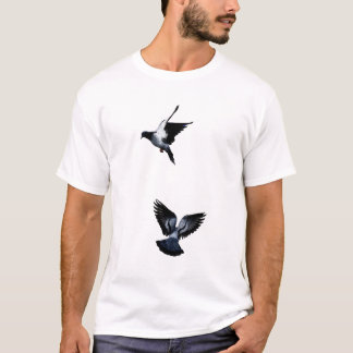 Två fåglar t shirt