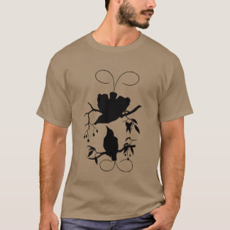 Två fåglar Vector roligt T Shirt