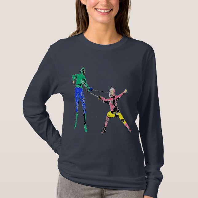 TVÅ FÄKTARE T-SHIRT (Framsida)