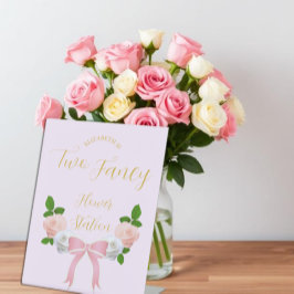 Två Fancy Bow Blommig Födelsedag