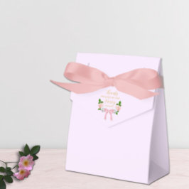 Två Fancy Bow Blommig Födelsedag Presentaskar