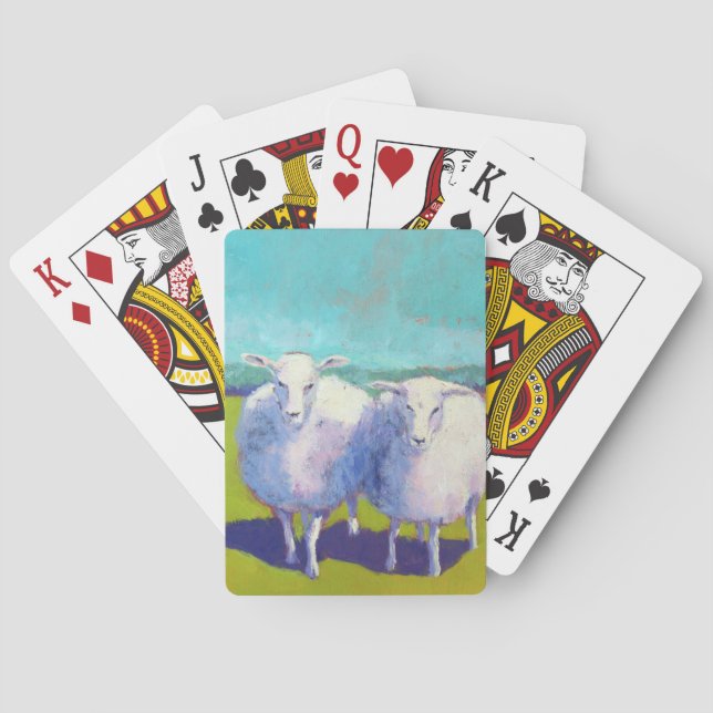 Två får i Fält Kortlek (Baksidan)