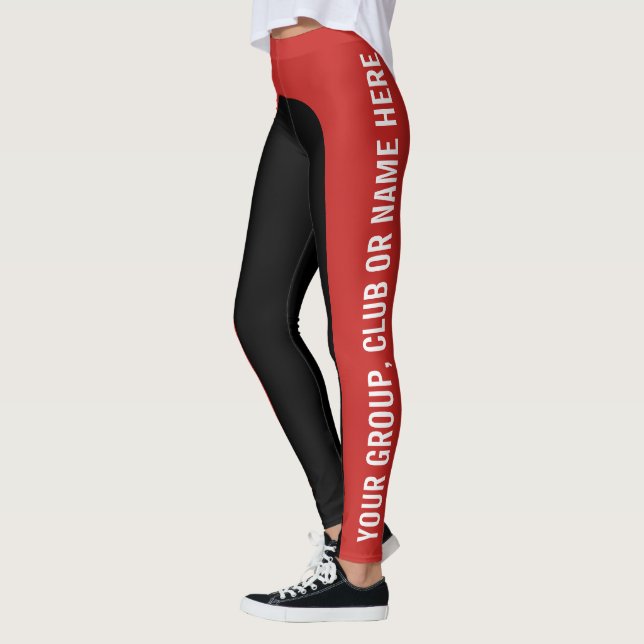 Två färg Customisable namngav Damasker Leggings (Vänster)