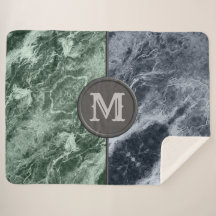 Två färg marble monogram - Plocka färger