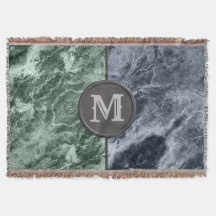 Två färg marble monogram - Plocka färger