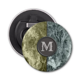 Två färg marble monogram - Plocka färger Flasköppnare