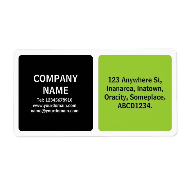 Två Färg - Svarta och martiska Grönten Fraktsedel (Framsidan)