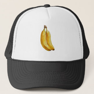 Två färska bananer i synk keps