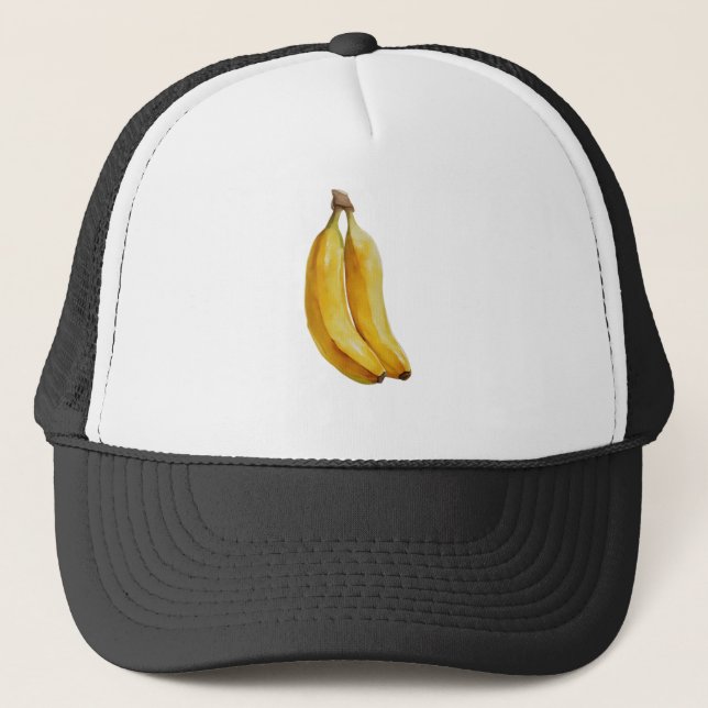 Två färska bananer i synk keps (Framsida)