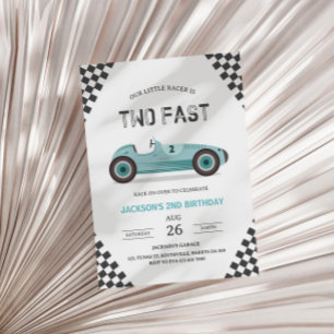 Två Fast 2-Nyfikna Party-Tävling-bildagars andra f Inbjudningar