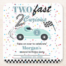 Två Fast 2Nyfikna blåsportbilar andra födelsedagen