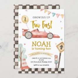 Två Fast Boy andra födelsedagsinbjudningar till Tä Inbjudningar