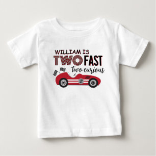 Två Fast Red-Tävla-kort andra cute-dagen T Shirt