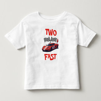 Två Fast Red Tävling-kort andra födelsedag T Shirt