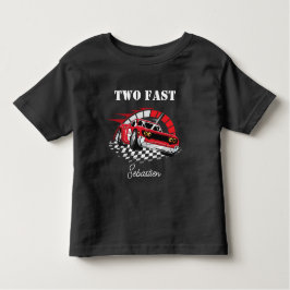 Två Fast Tävling-bilar, andra födelsedag T Shirt