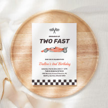 Två Fast Tävling-Födelsedagsfester för andra pojke