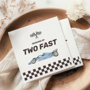 Två Fast Tävling-Födelsedagsfester för andra pojke Pappersservett