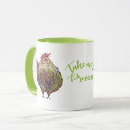 Två feta hönor i baskermugg mugg