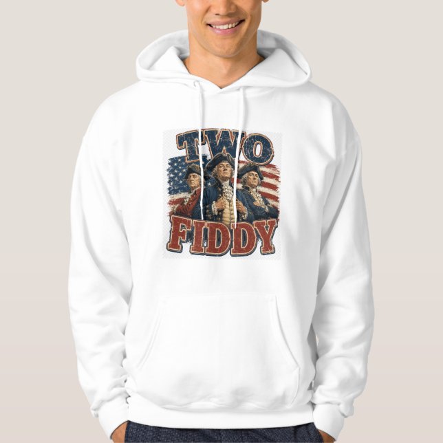 Två Fiddy T-Shirt Hoodie (Framsida)