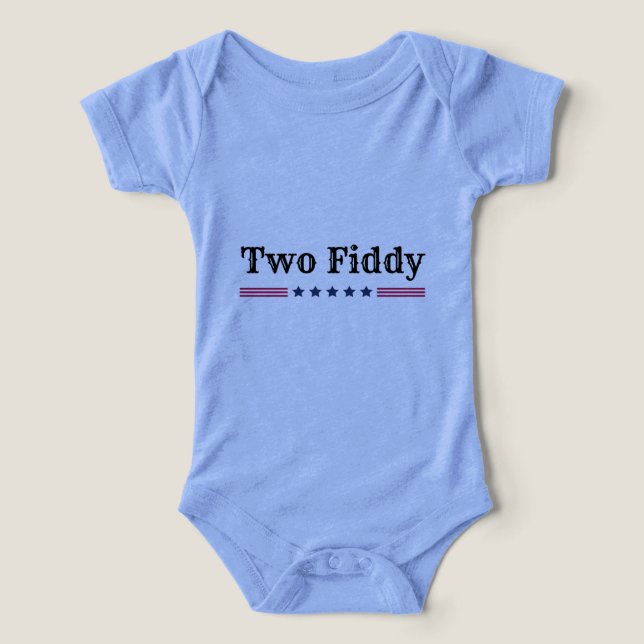 Två Fiddy USA Sestercentennial T Shirt (Design Framsida)