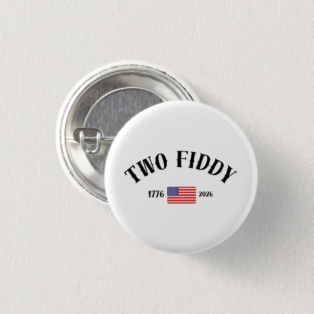 Två Fifty  Knapp (Framsida & baksida)