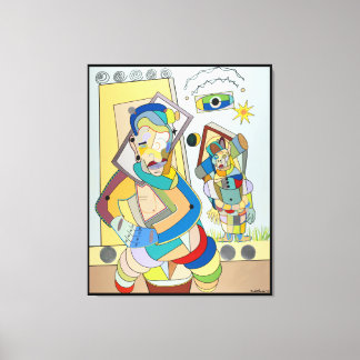 "Två Figurer: O och Ru" av Ruchell Alexander Canvastryck