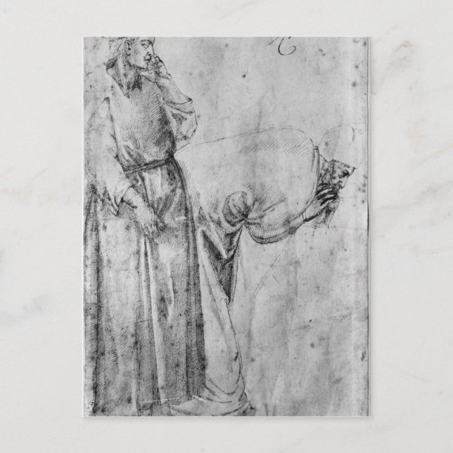 Två figurer vykort (Framsida)