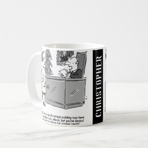 Två fina juridiska Tecknader för jul Kaffemugg