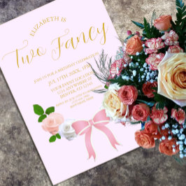 Två Finare Bow-Blommigtar på födelsedagen