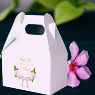 Två Finare Bow-Blommigtar på födelsedagen Presentaskar