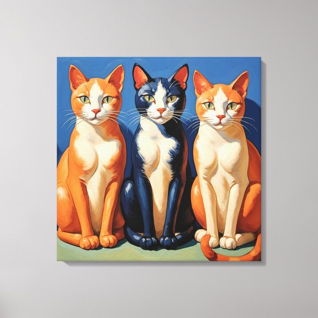 Två fingrar och en Tuxedo Canvastryck (Framsida)