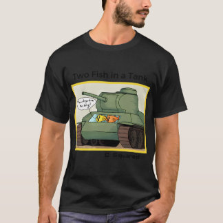Två fiskar i en tank t shirt