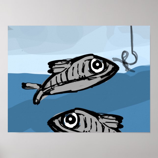 Två fiskar poster (Framsidan)